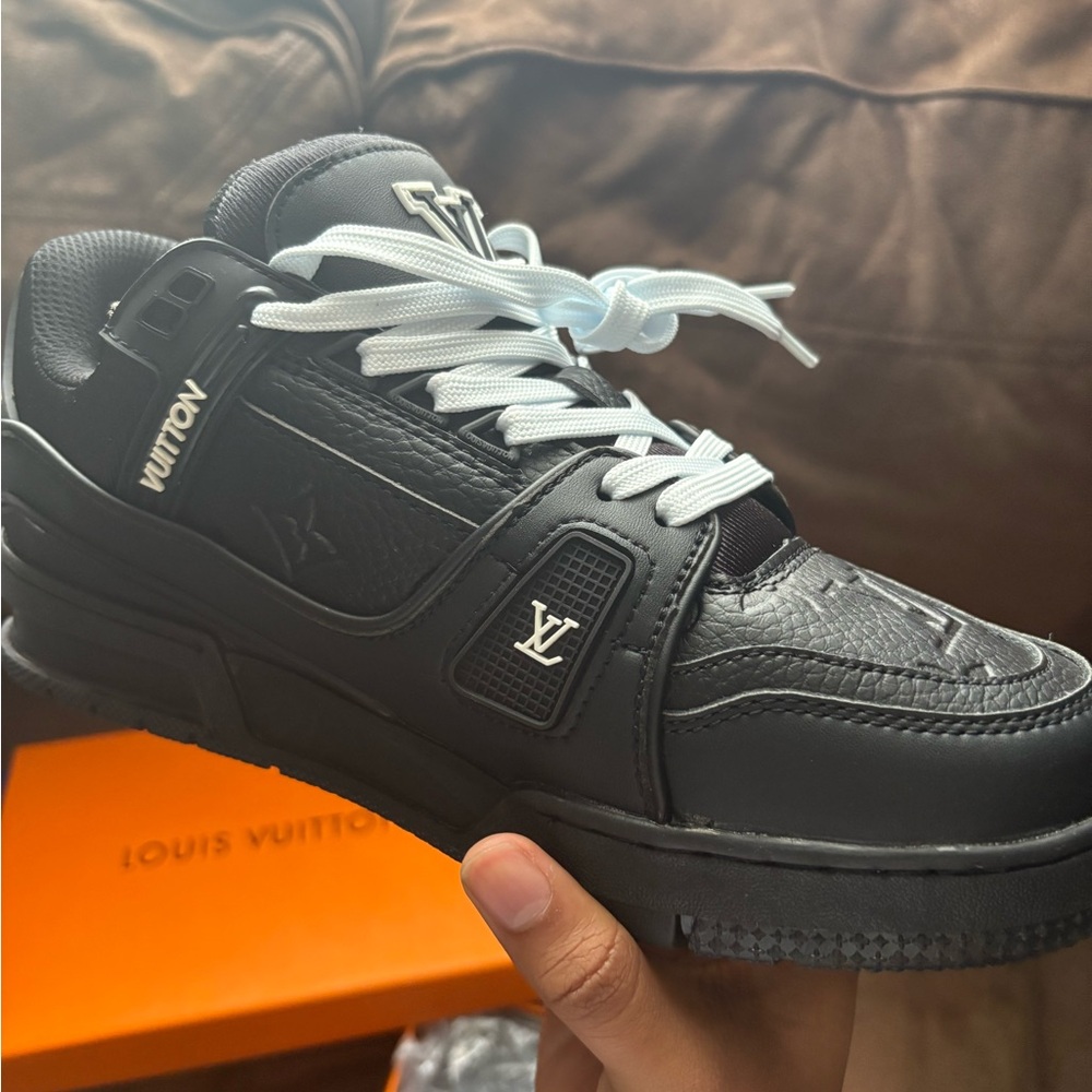 Louis Vuitton Black and White Men's Sneakers